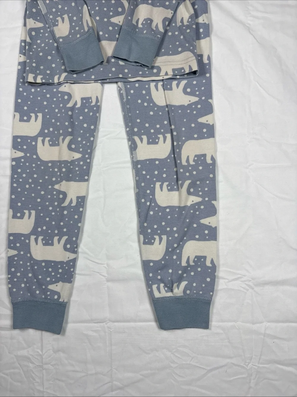 Hanna Anderson Children's Polar Bear Print Blue Pajama Set